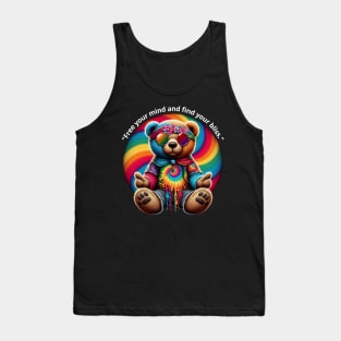 hippie bear Tank Top